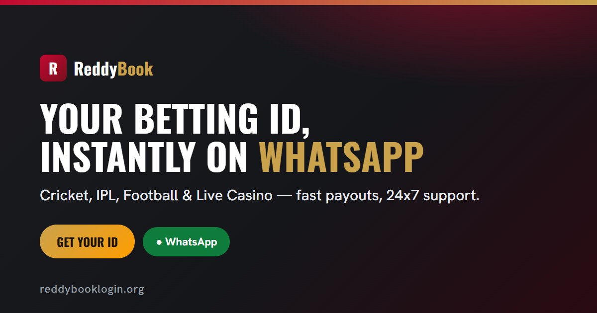 ReddyBook - Your Betting ID Instantly on WhatsApp