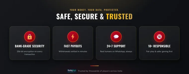 ReddyBook trust and security badges